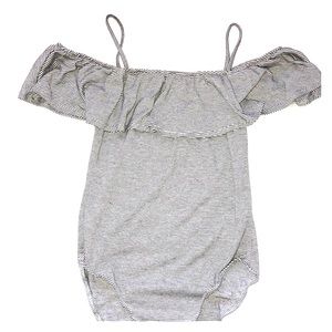 Black and white striped bodysuit